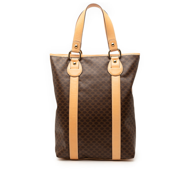 Celine Macadam Coated Toile Cabas vertical