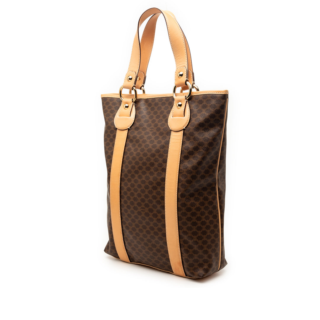 Celine Macadam Coated Toile Cabas vertical