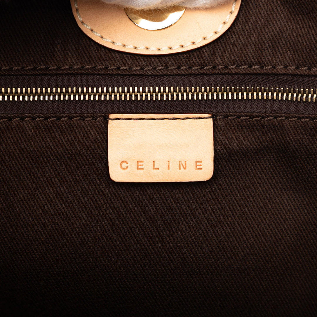 Celine Macadam Coated Toile Cabas vertical
