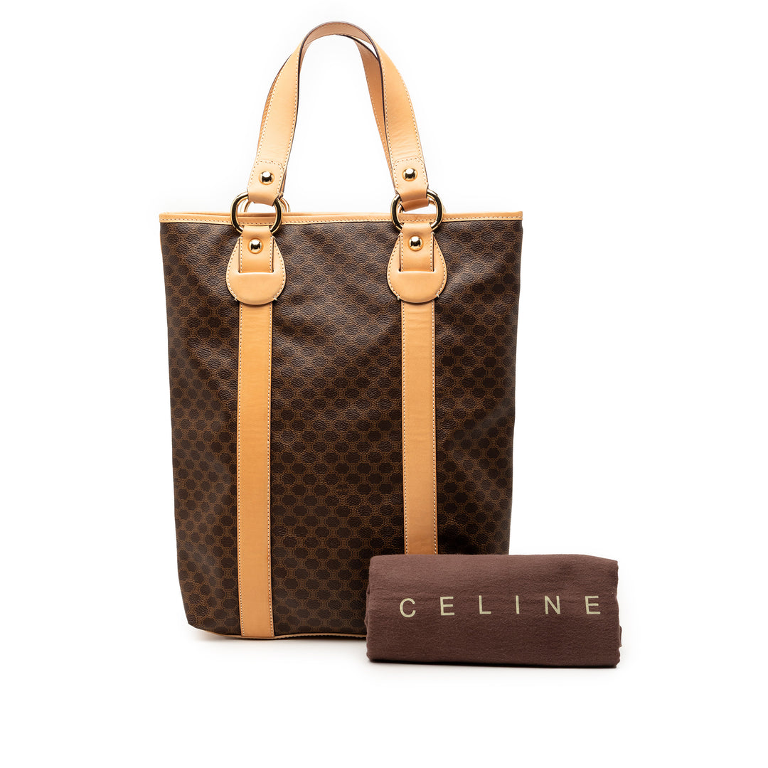 Celine Macadam Coated Toile Cabas vertical
