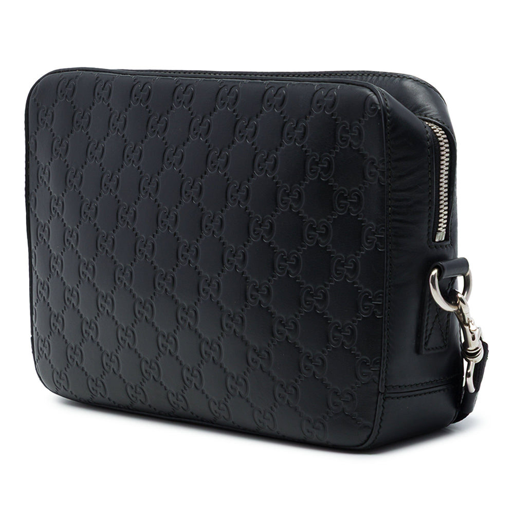 Gucci Pochette Guccissima Wristlet Noir – vue 2 – GABY PARIS