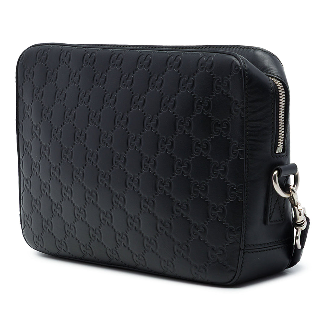 Gucci Pochette Guccissima Wristlet Noir – vue 2 – GABY PARIS