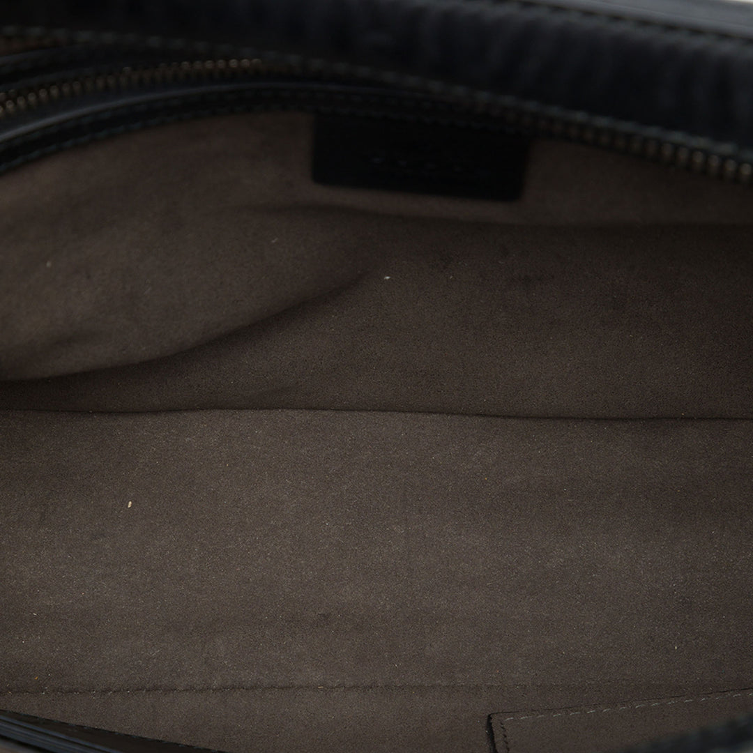 Gucci Pochette Guccissima Wristlet Noir – vue 4 – GABY PARIS