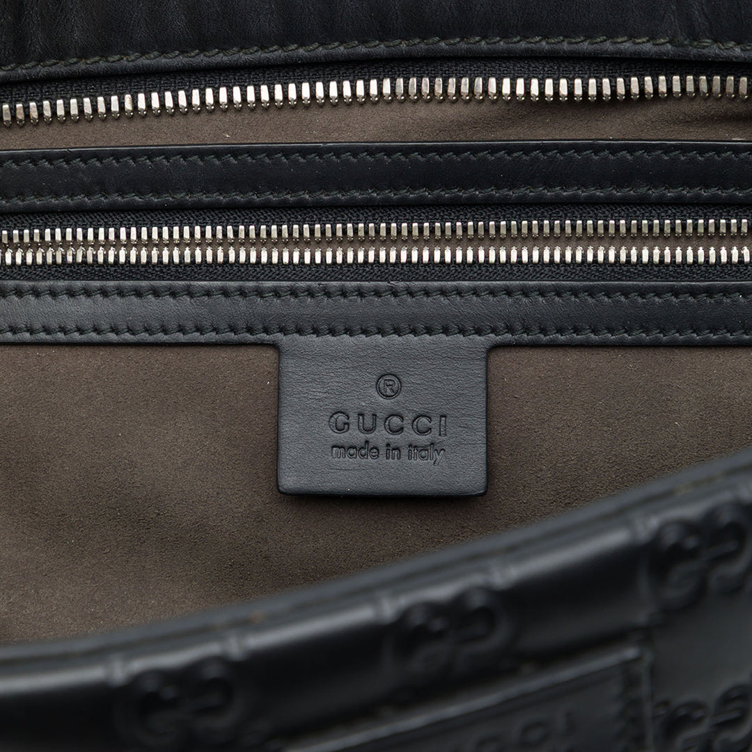 Gucci Pochette Guccissima Wristlet Noir – vue 5 – GABY PARIS