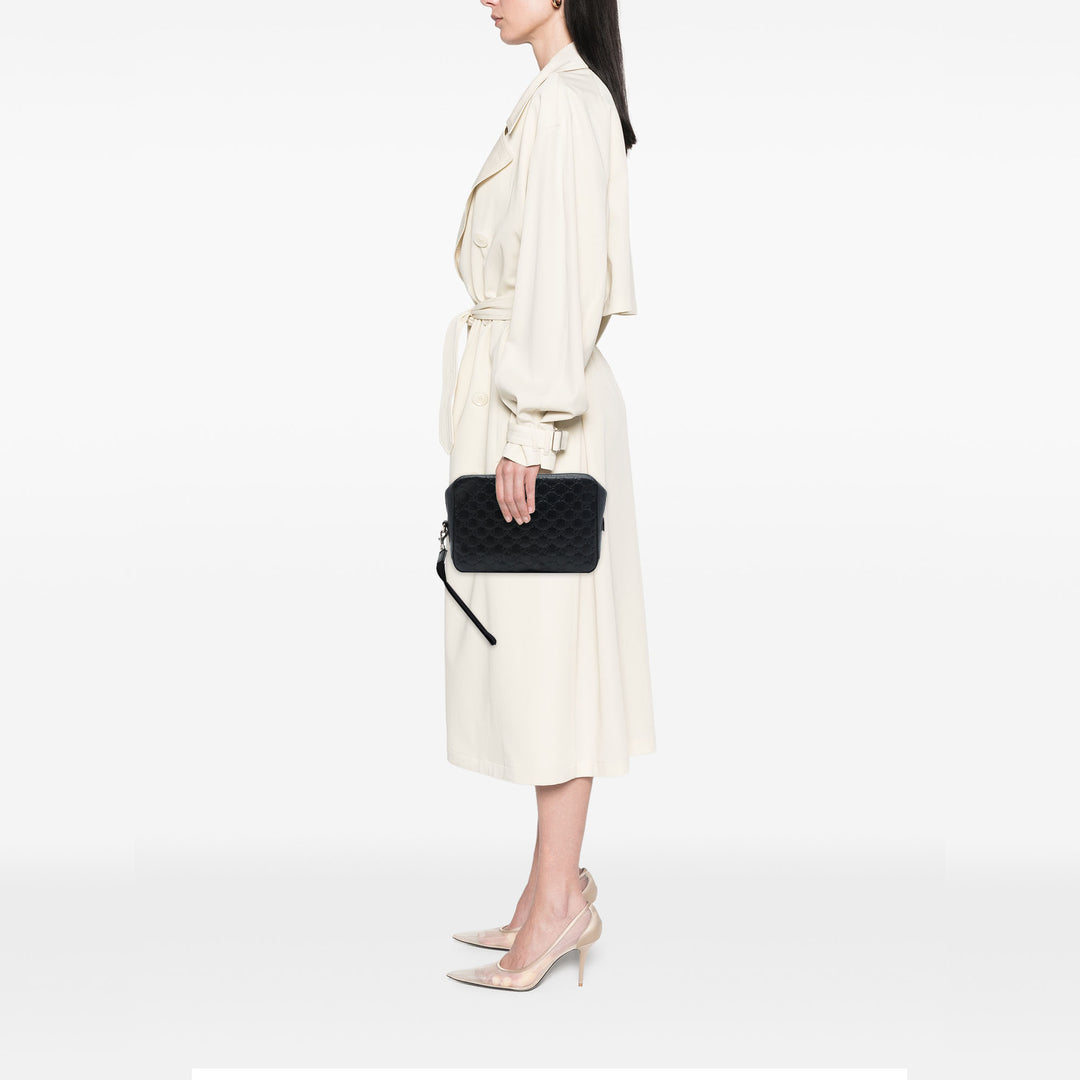Gucci Pochette Guccissima Wristlet Noir – vue 6 – GABY PARIS