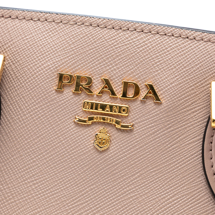 Prada Soft Veau à finitions Saffiano Lux Open Convertible Cabas
