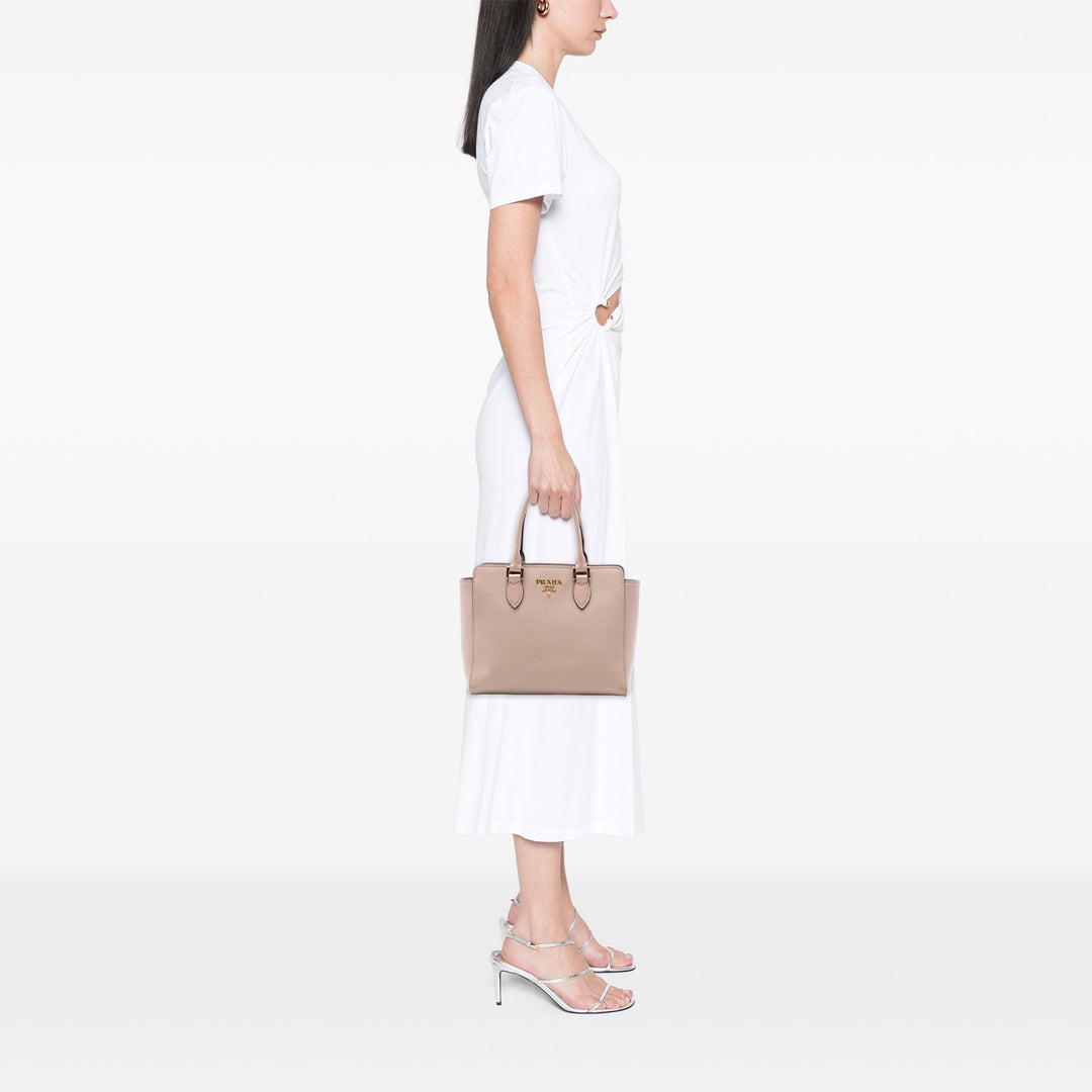 Prada Soft Veau à finitions Saffiano Lux Open Convertible Cabas