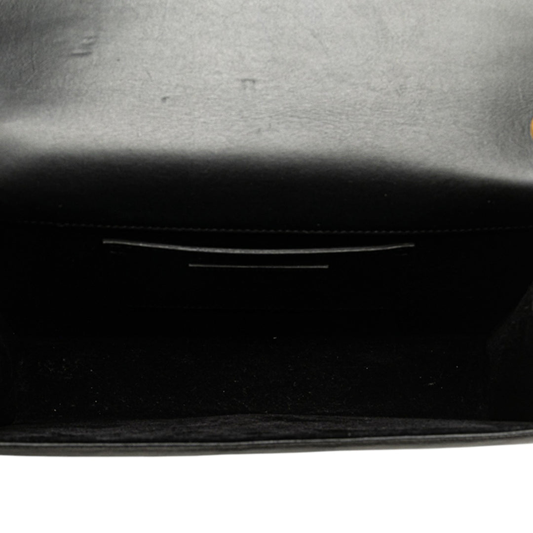 Saint Laurent Medium Smooth Cuir de veau Classic Monogram Kate Pompon Sac porté croisé – GABY PARIS Authentique