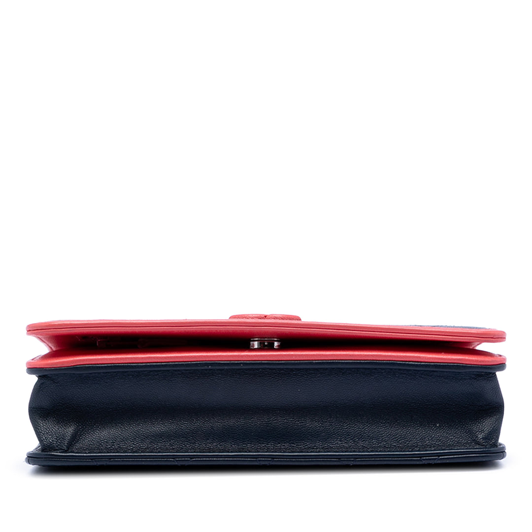 Chanel Matelassé Cuir d’agneau Color Pop CC Wallet on Chain