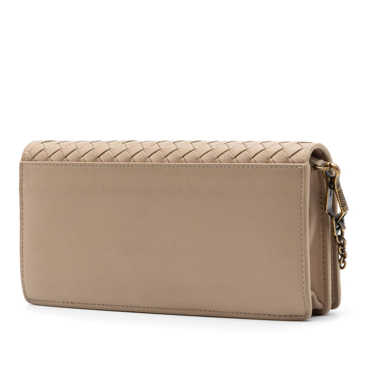 Bottega Veneta Nappa Intrecciato Wallet on Chain