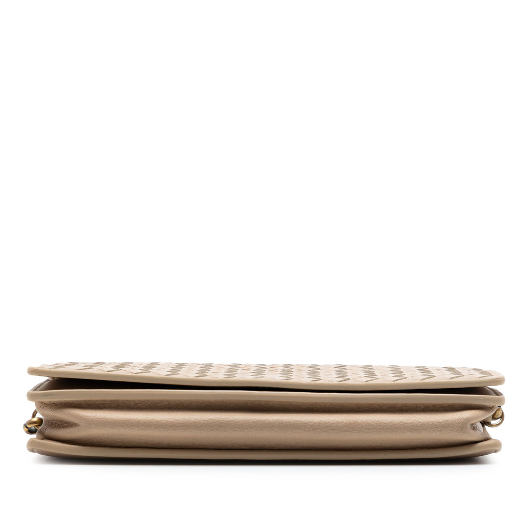 Bottega Veneta Nappa Intrecciato Wallet on Chain