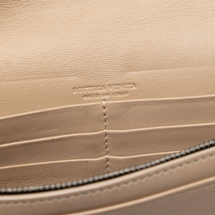 Bottega Veneta Nappa Intrecciato Wallet on Chain