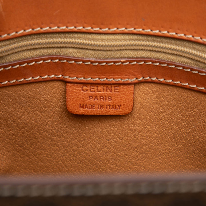 Celine Macadam Cabas Toile enduite Marron – vue 5 – GABY PARIS