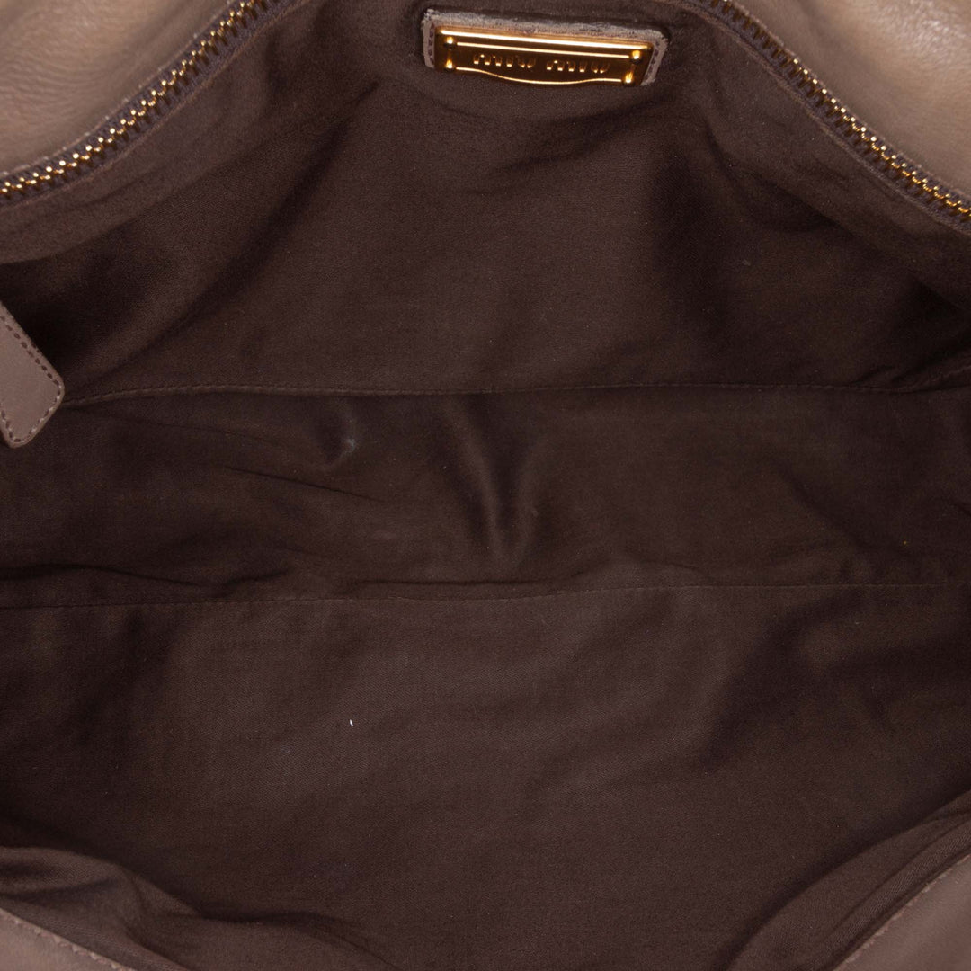 Bosco Pleated Sac nappa Marron