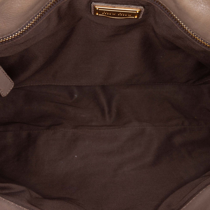 Bosco Pleated Sac nappa Marron