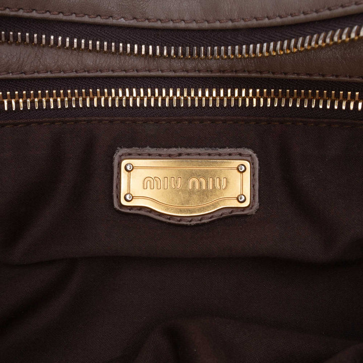 Bosco Pleated Sac nappa Marron