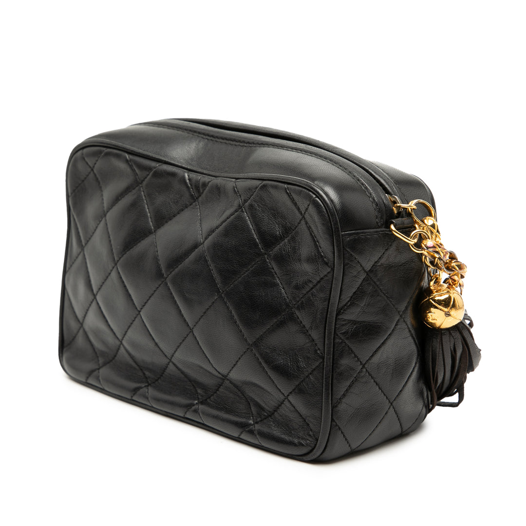 Chanel Mini CC Matelassé Cuir d’agneau Pompon Sac caméra
