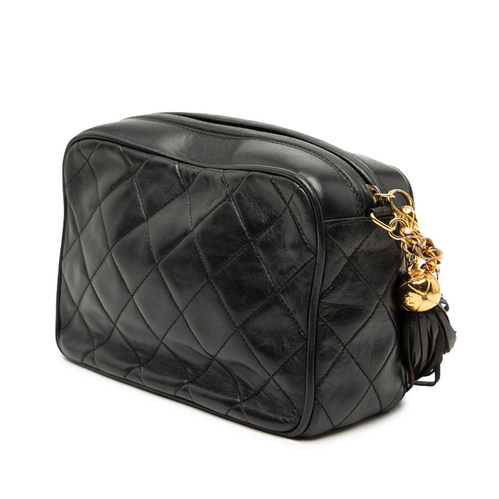 Chanel Mini CC Matelassé Cuir d’agneau Pompon Sac caméra
