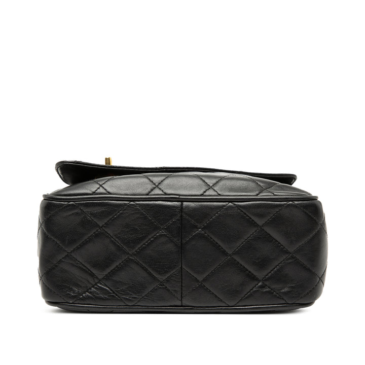Chanel Mini CC Matelassé Cuir d’agneau Pompon Sac caméra