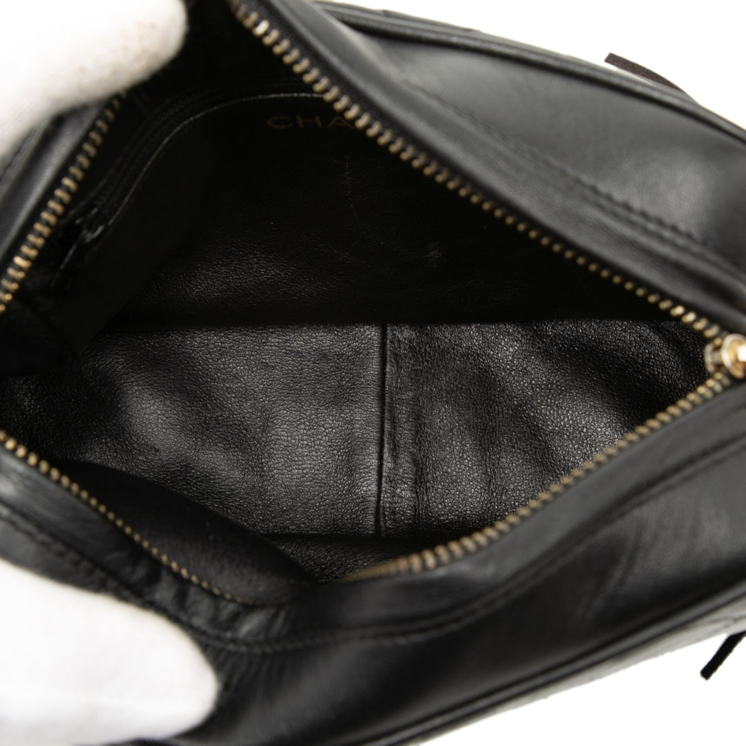 Chanel Mini CC Matelassé Cuir d’agneau Pompon Sac caméra