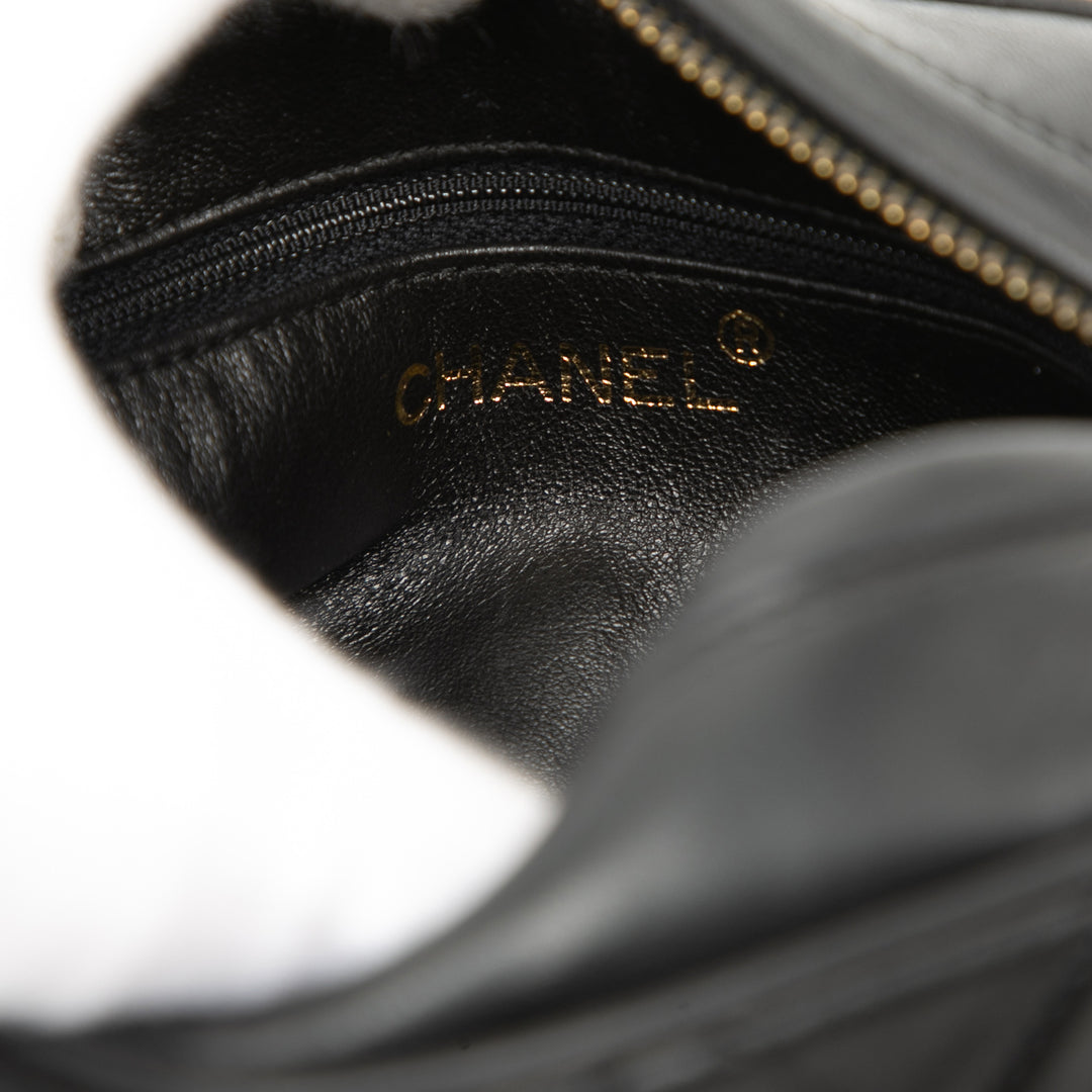 Chanel Mini CC Matelassé Cuir d’agneau Pompon Sac caméra