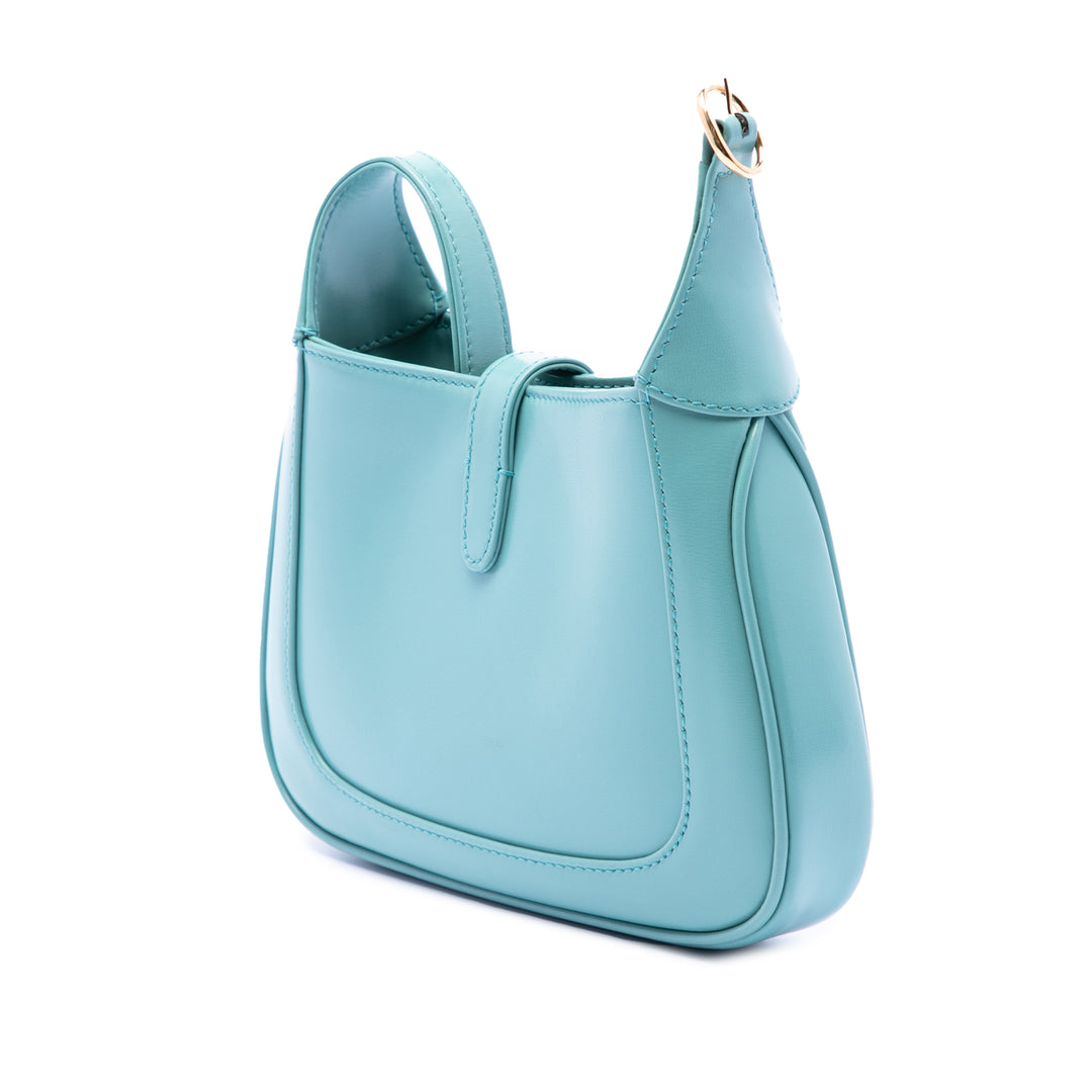 Gucci Sac bandoulière Jackie 1961 Mini Cuir de veau Bleu – vue 2 – GABY PARIS