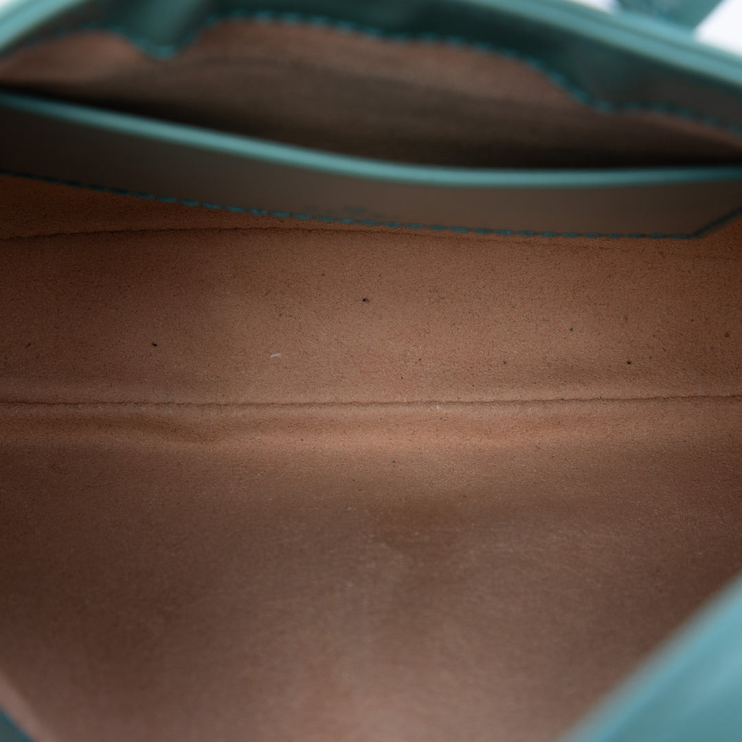 Gucci Sac bandoulière Jackie 1961 Mini Cuir de veau Bleu – vue 4 – GABY PARIS
