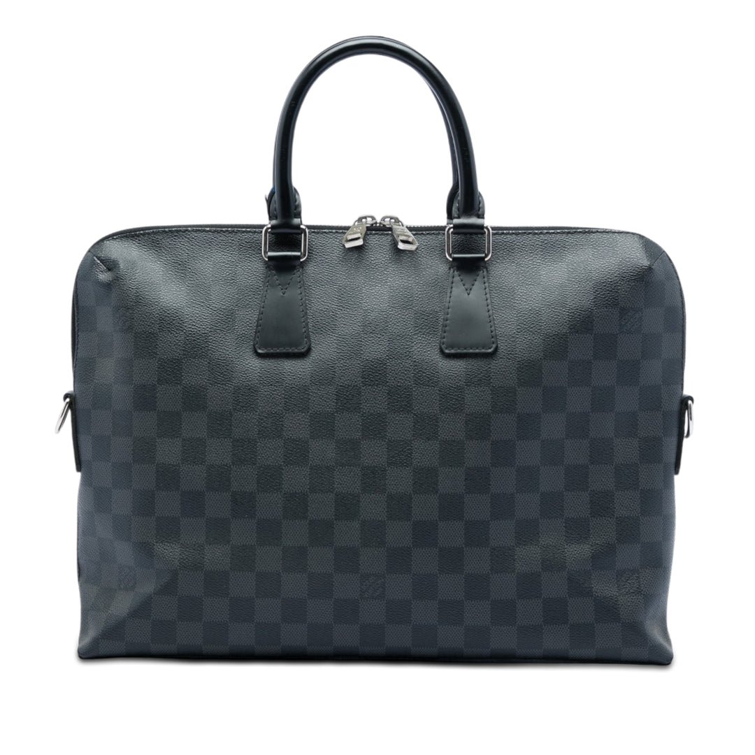 Louis Vuitton Porte Documents Jour Toile Damier Graphite