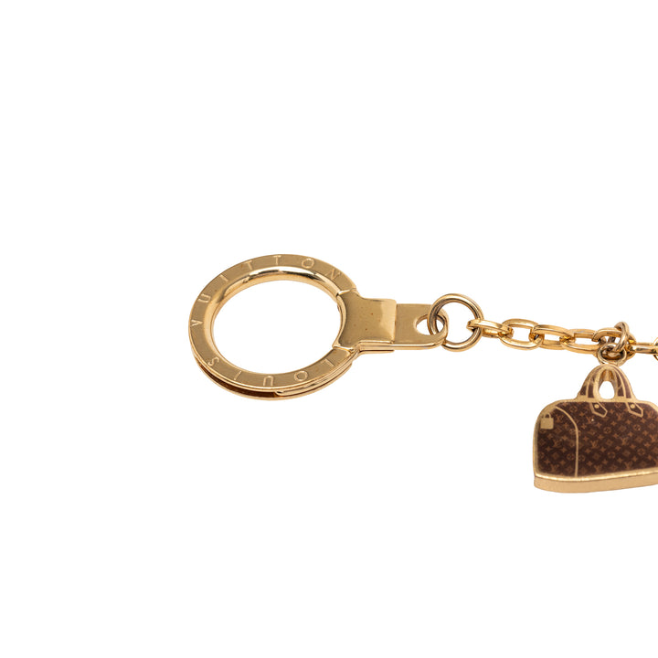 Louis Vuitton plaqué Monogram Speedy Trio Chain Bijou de sac