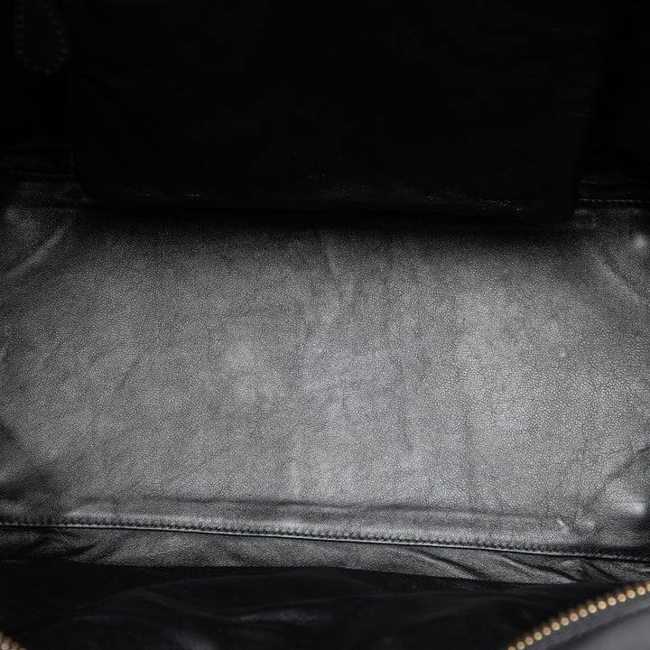 Leopard Imprimé Luggage Cabas Mini Noir