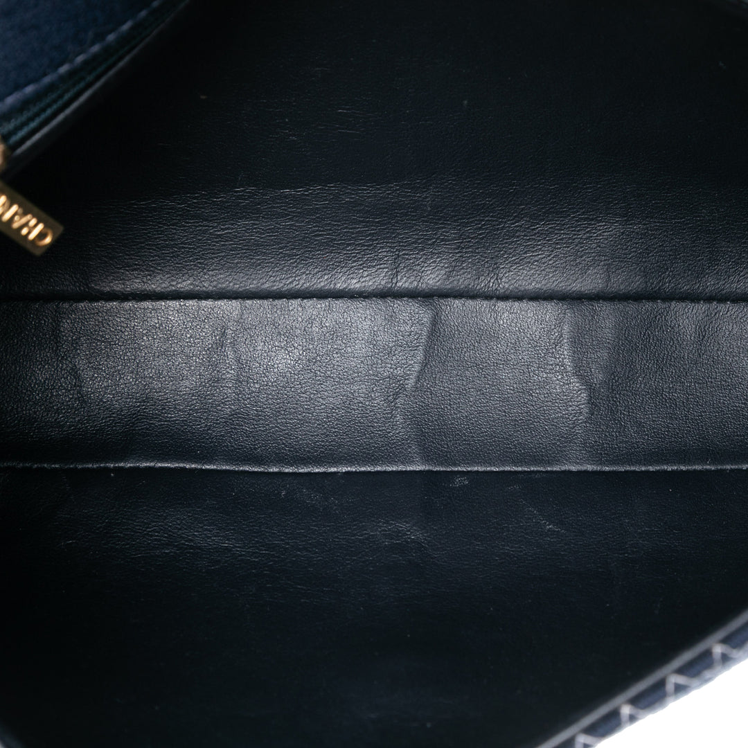 Chanel Medium Micro Matelassé Jersey Simple rabat