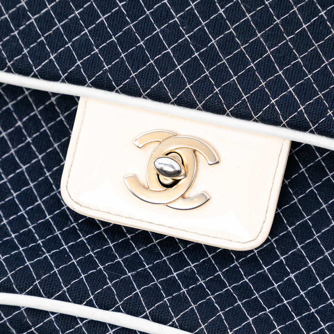 Chanel Medium Micro Matelassé Jersey Simple rabat