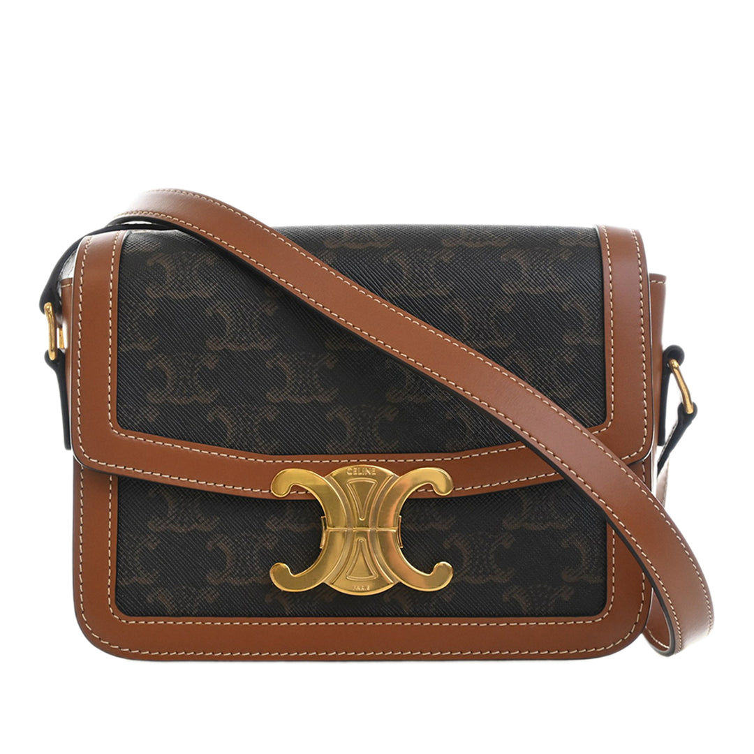Triomphe et Triomphe Sac Teen Triomphe enduite Marron