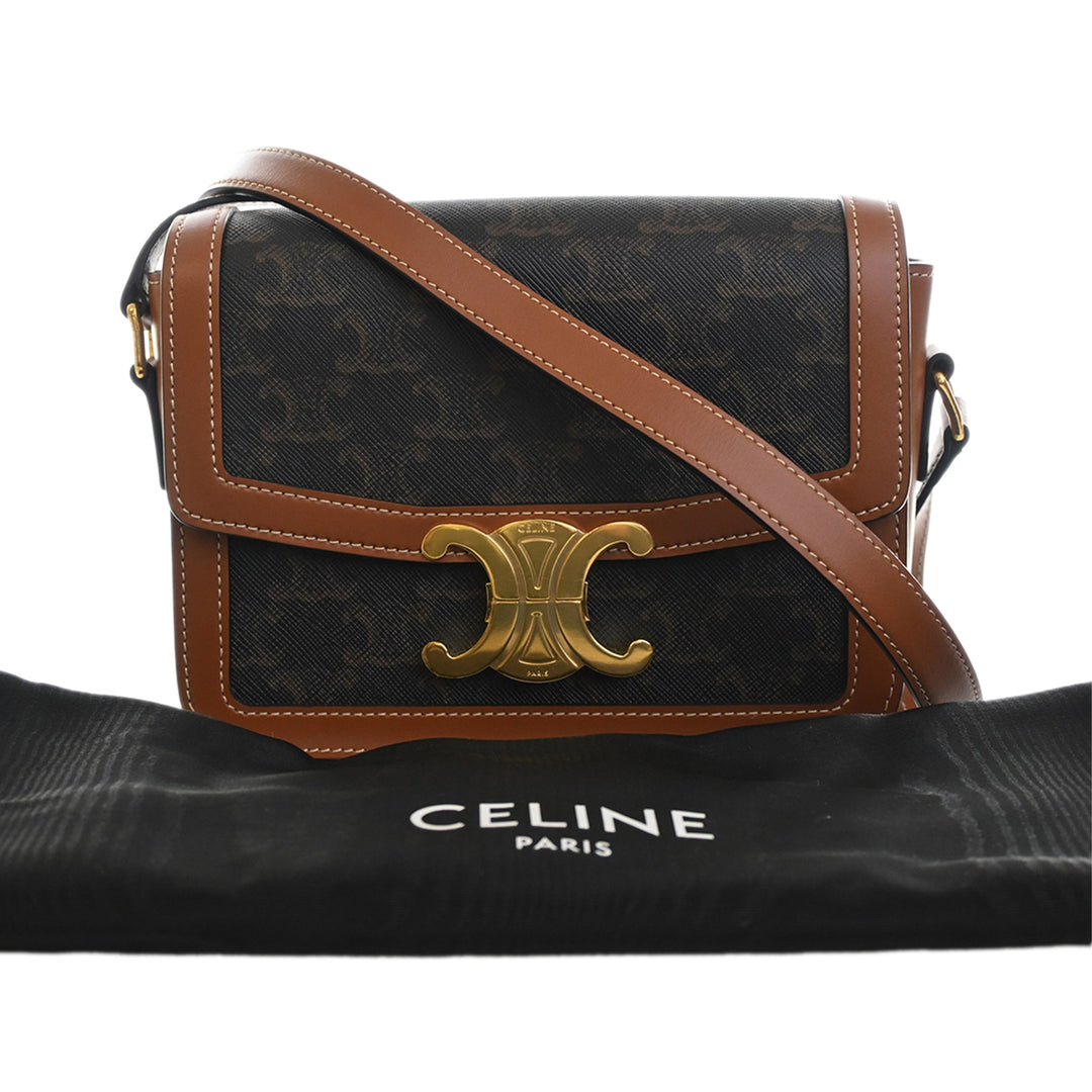 Triomphe et Triomphe Sac Teen Triomphe enduite Marron