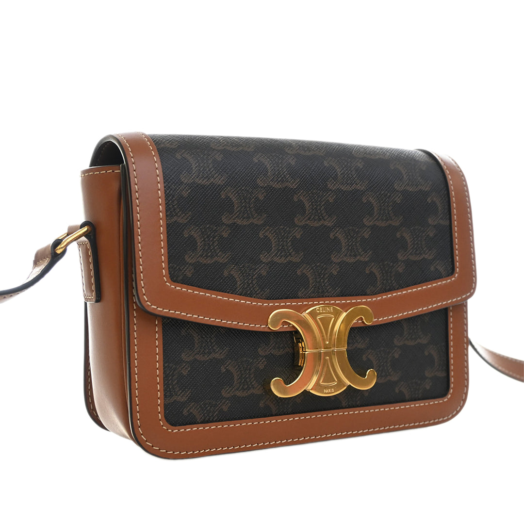 Triomphe et Triomphe Sac Teen Triomphe enduite Marron