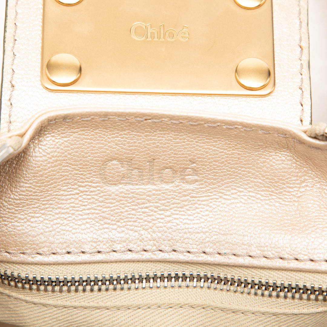 Chloé Sac à main Métallisé Paddington Moyen Doré – vue 5 – GABY PARIS
