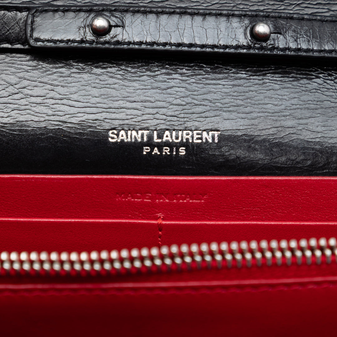 Saint Laurent Horizontal Matelassé Kate Sac Moyen Cuir de veau