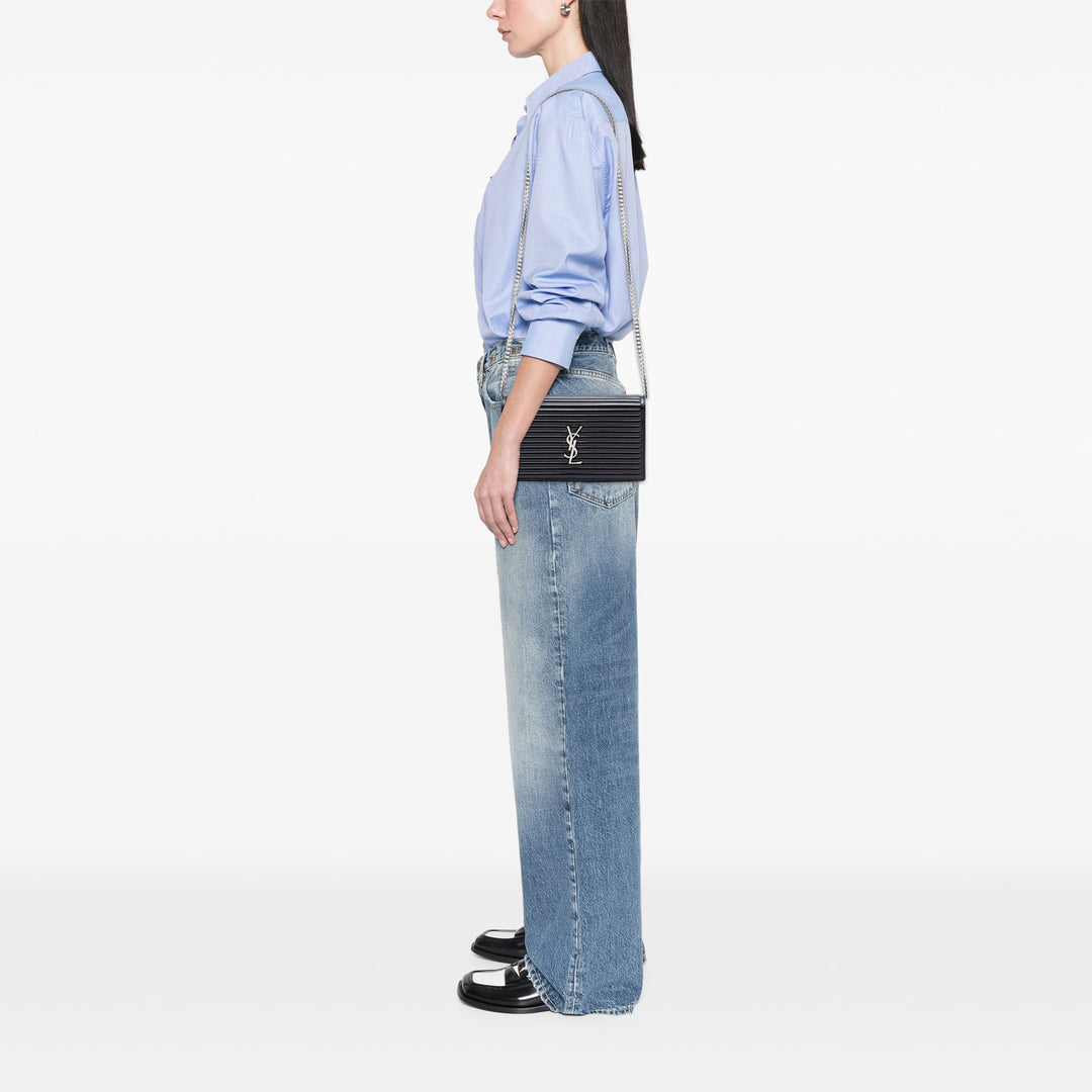 Saint Laurent Horizontal Matelassé Kate Sac Moyen Cuir de veau