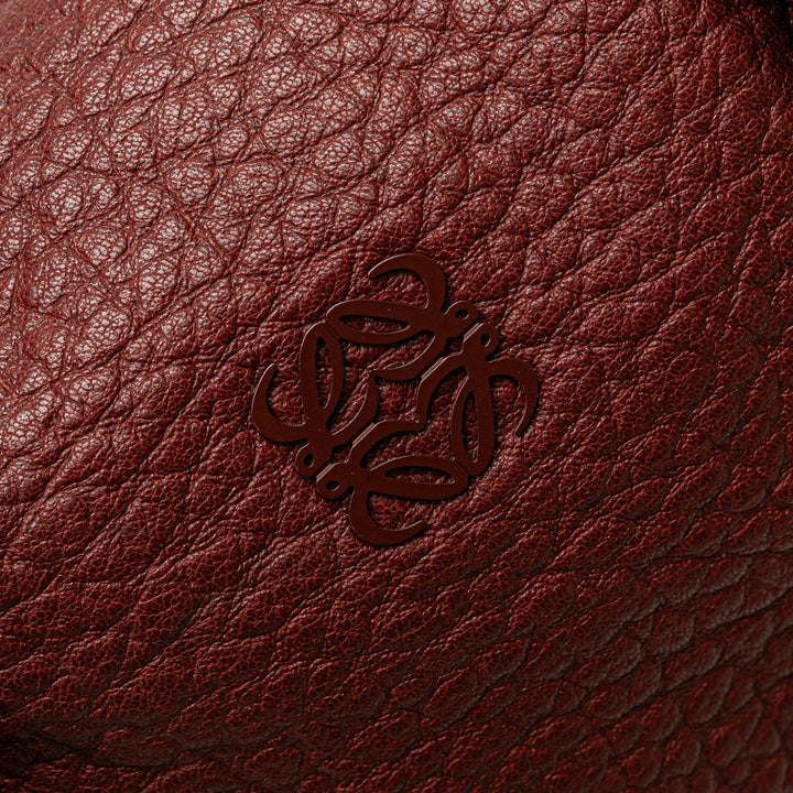 Mini Anagram Leather Boston Bag Red - Gaby Paris