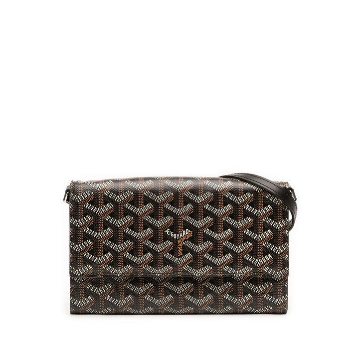 Goyard Varenne Continental Portefeuille Goyardine Noir – vue principale – GABY PARIS