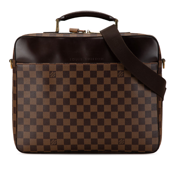 Damier Ebene Porte Ordinateur Sabana Brown - Gaby Paris