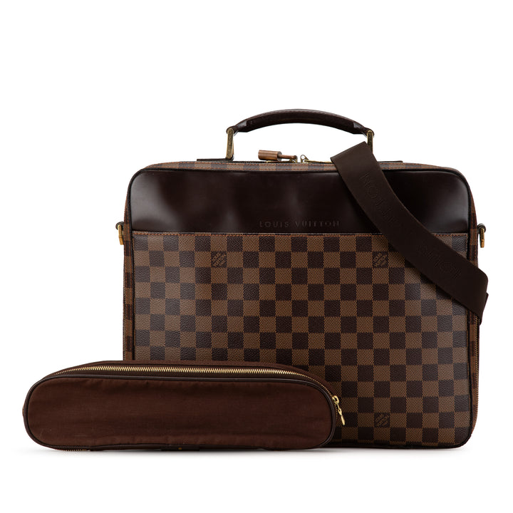Damier Ebene Porte Ordinateur Sabana Brown - Gaby Paris