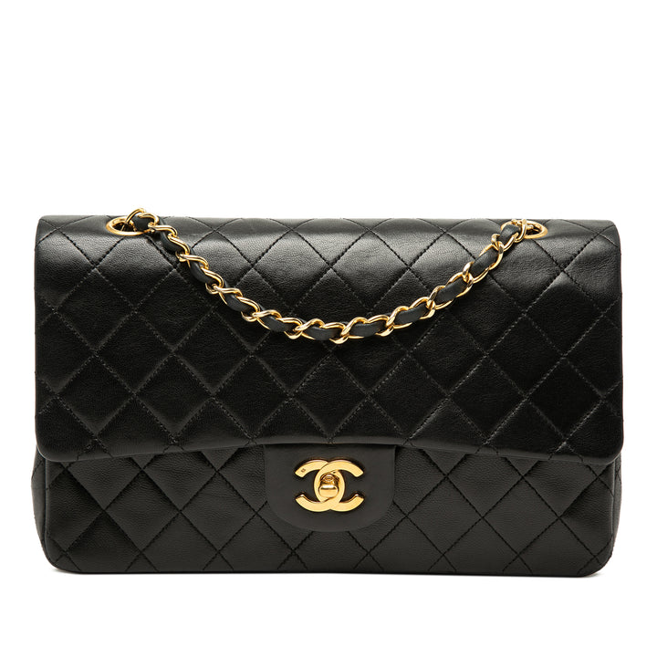 Chanel Medium Classic Cuir d’agneau Double rabat