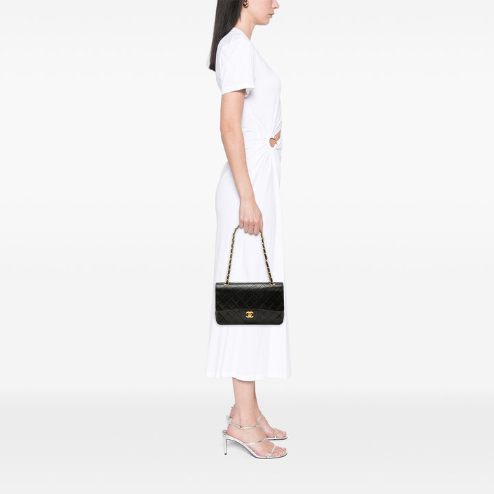 Chanel Medium Classic Cuir d’agneau Double rabat