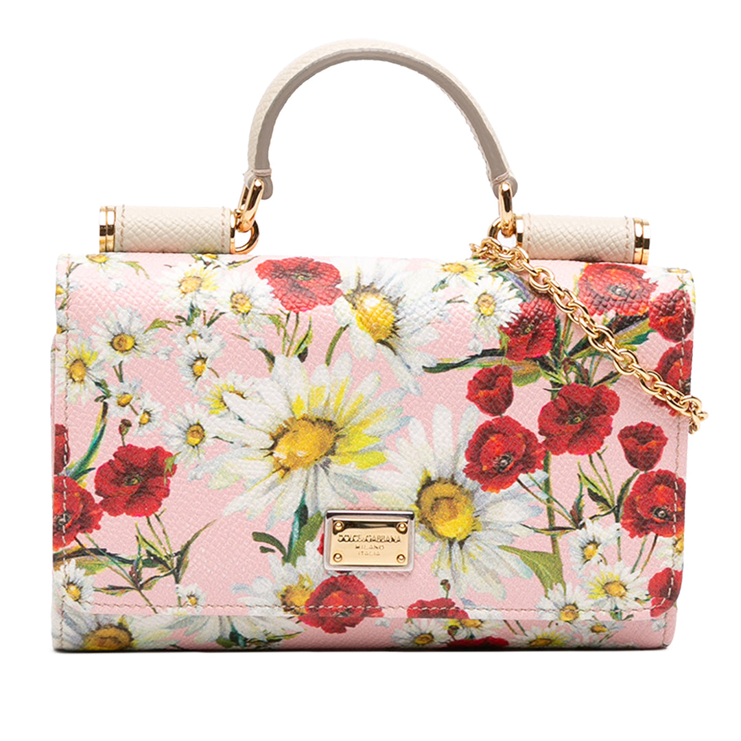 Dolce & Gabbana Sac à main Von Miss Sicily Mini Rose – vue principale – GABY PARIS