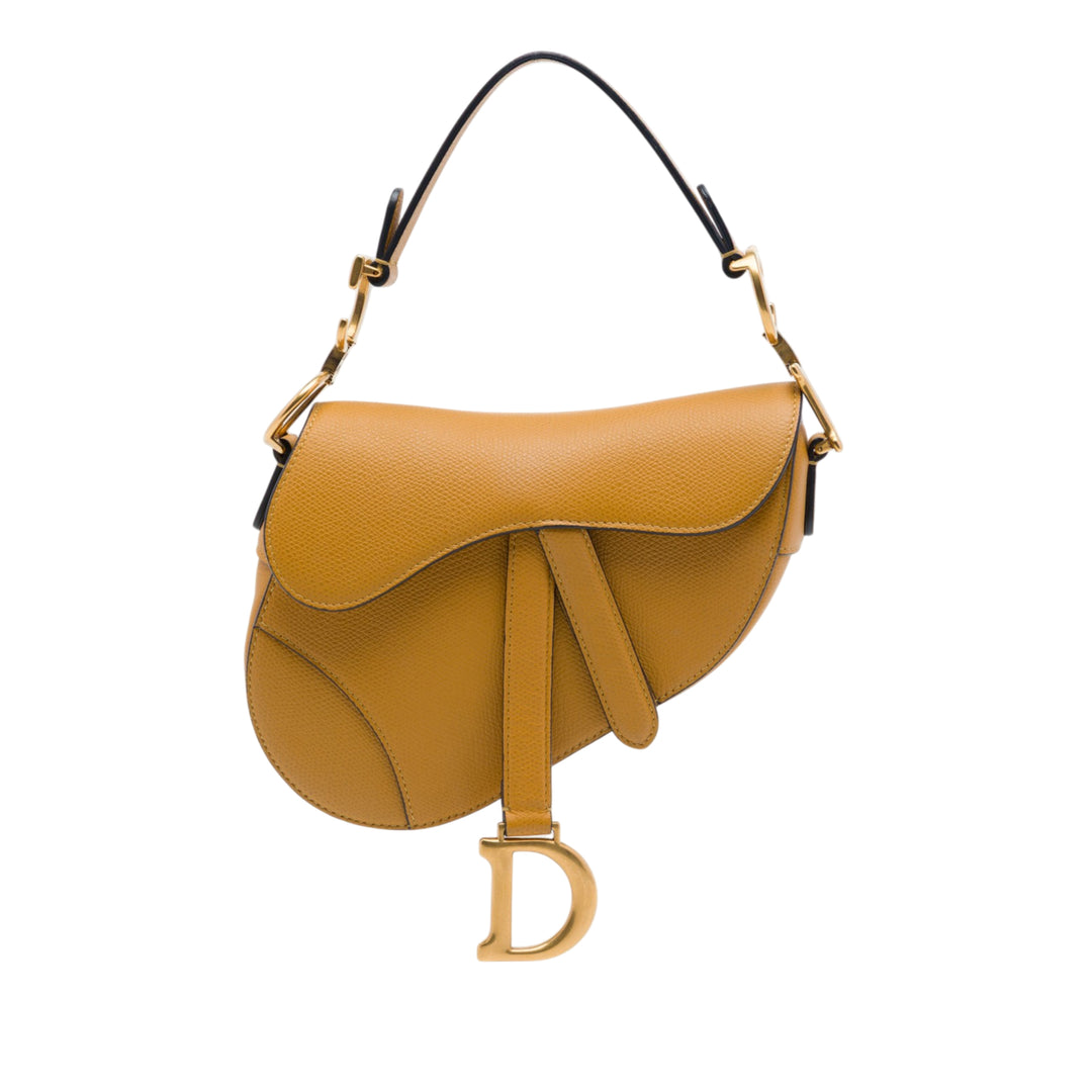 Dior Mini Cuir de veau grainé Saddle Sac