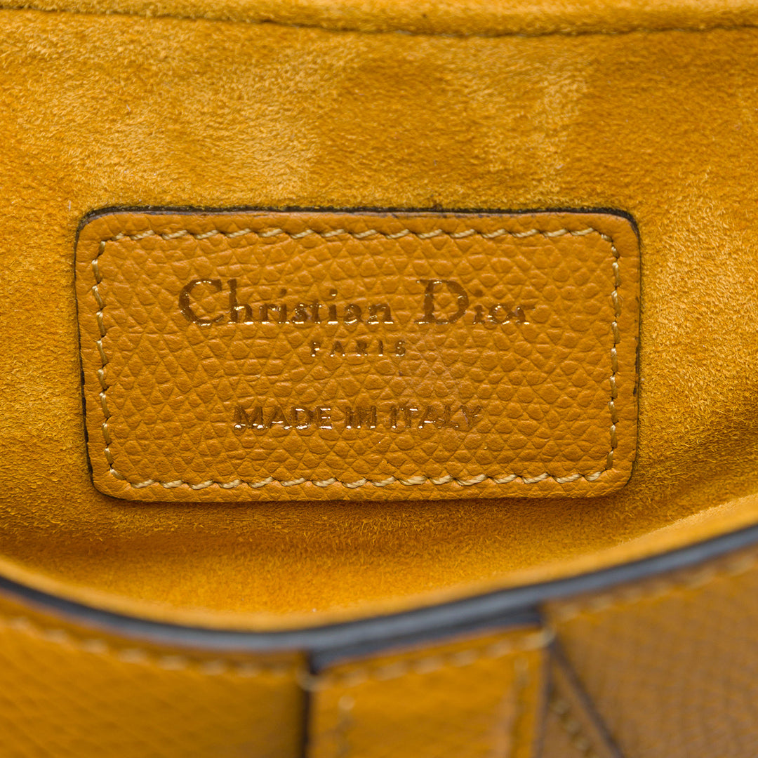 Dior Mini Cuir de veau grainé Saddle Sac