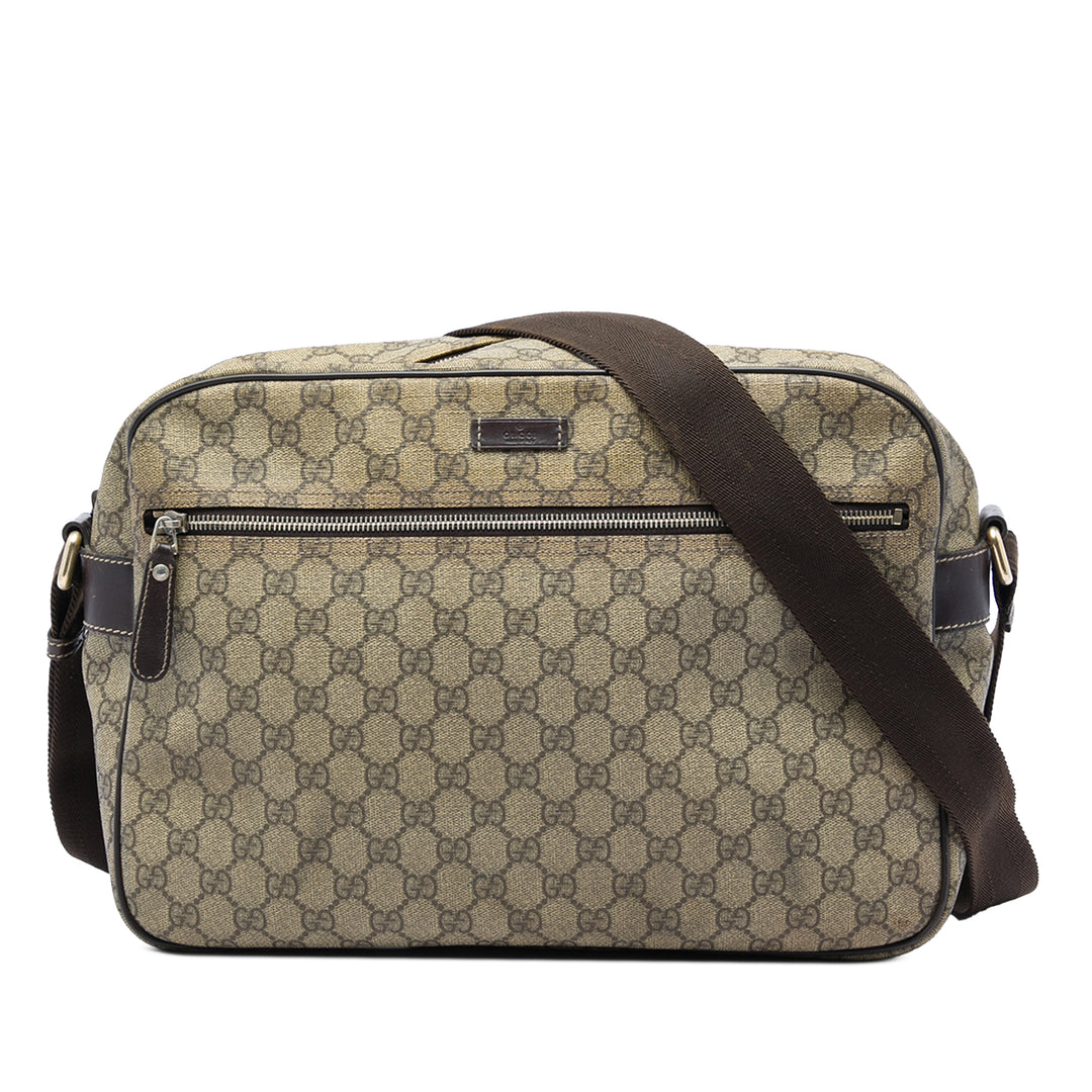 Gucci Sac bandoulière GG Supreme Beige – vue principale – GABY PARIS