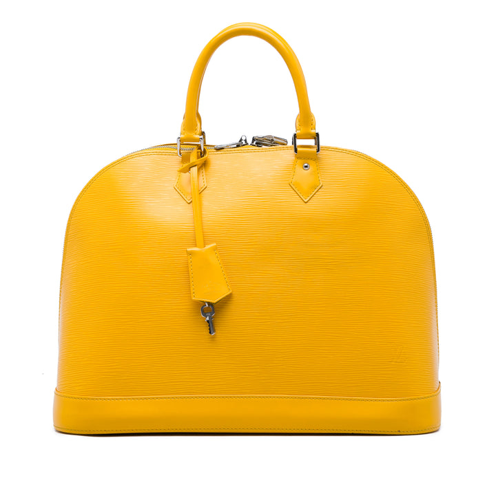 Louis Vuitton Alma GM Épi Jaune – vue principale – GABY PARIS