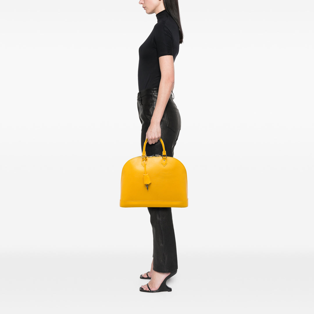 Louis Vuitton Alma GM Épi Jaune – vue 6 – GABY PARIS